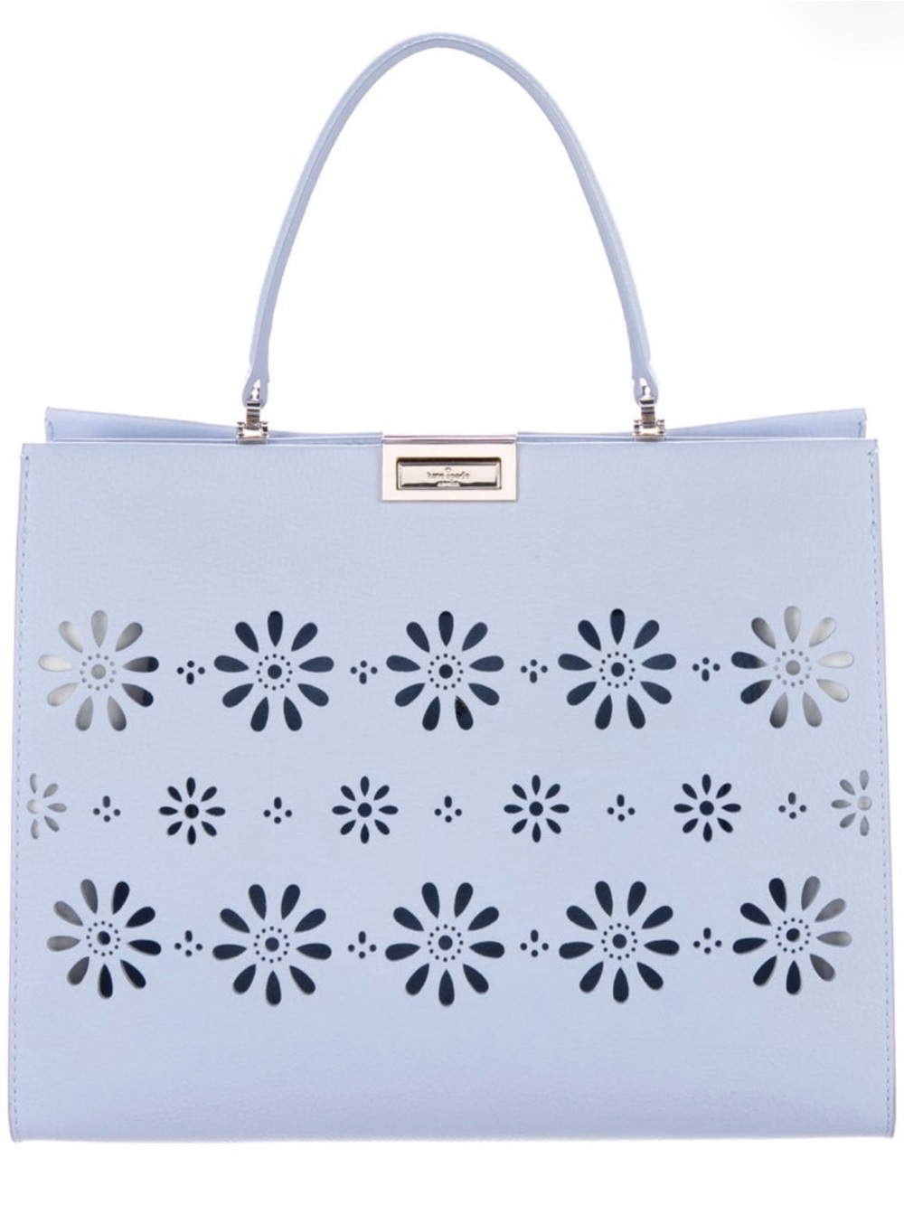 kate spade Light Blue Floral Cutout Tote